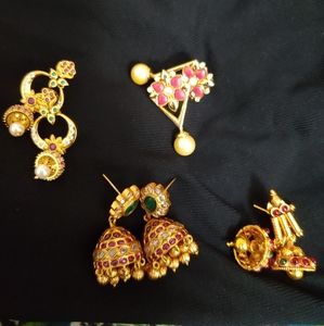 Indian antique earrings bundle